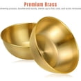 thumbnail image 5 of Brass Serving Bowls for Kitchen & Dining | Traditional Indian Katori Set for Curry, Dal, Rice & Snacks | Durable Food Serveware (4 x 4 x 2 inch), 5 of 7