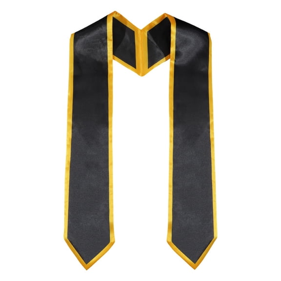 Unisex Adult Graduation Honor Stole, Classic Design with Trim for Academic and Choral Ceremonies, Traditional Graduation Sash for Commencement and Celebration