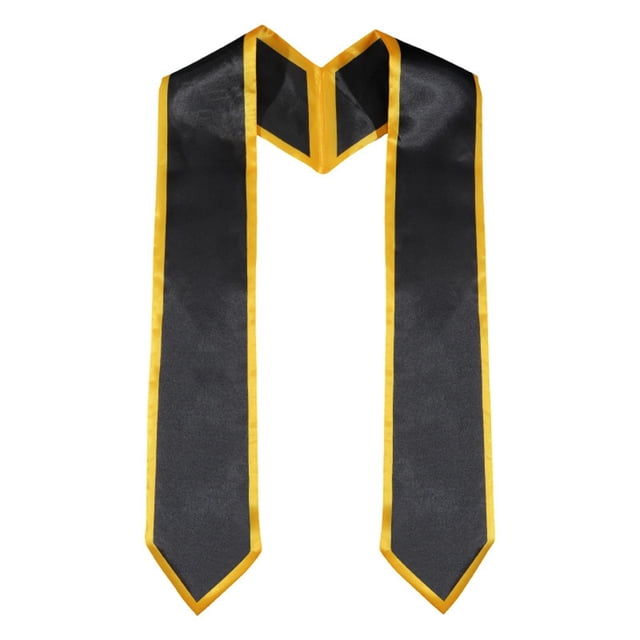 Graduation Season Ribbon Etiquette Shoulder Strap Double Layer Solid Color Honorary Silk Shawl Gift