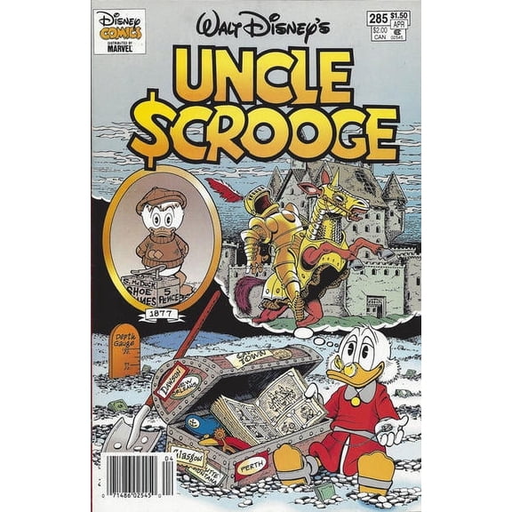 Uncle Scrooge (Walt Disney ) #285 (Newsstand) VF ; Gladstone Comic Book