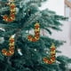 thumbnail image 3 of Adornos navideños artesanales decorativos para el árbol, monogramas decorativos acrílicos 2D con gorro de Papá Noel, 26 letras, adornos navideños colgantes para manualidades, decoración navideña para, 3 of 5