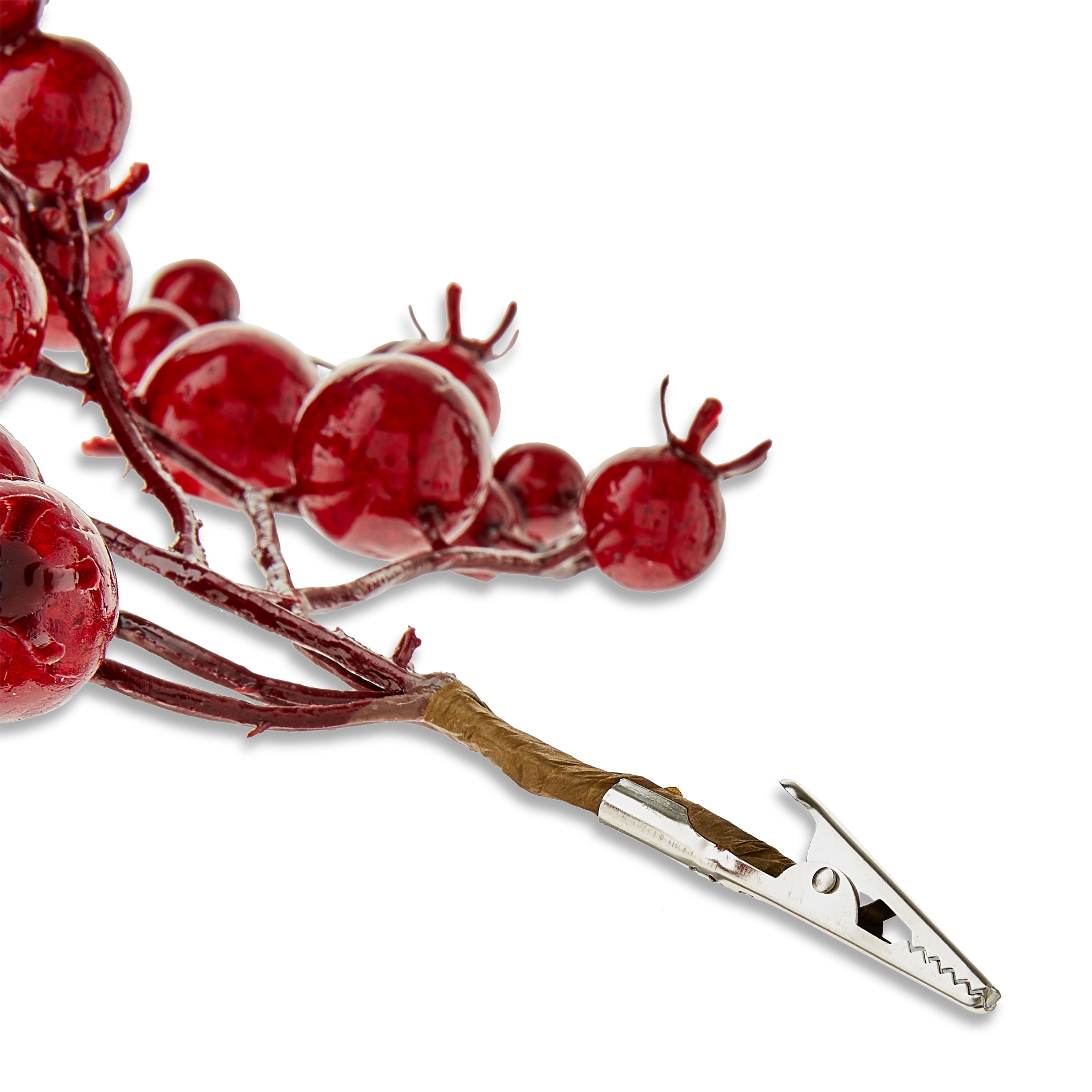 Red Berries Plastic Decorative Christmas Clip, 6 in, by Holiday Time