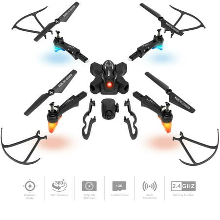 Best Choice Products DIY Detachable RC Drone with 2.0MP FPV Camera and Altitude Hold, (Best Fpv Camera For Qav250)