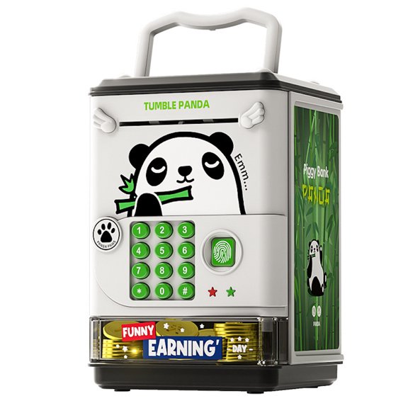 Piggy Bank Tumble Pandas para niños Anime Piggy Bank Money Safe