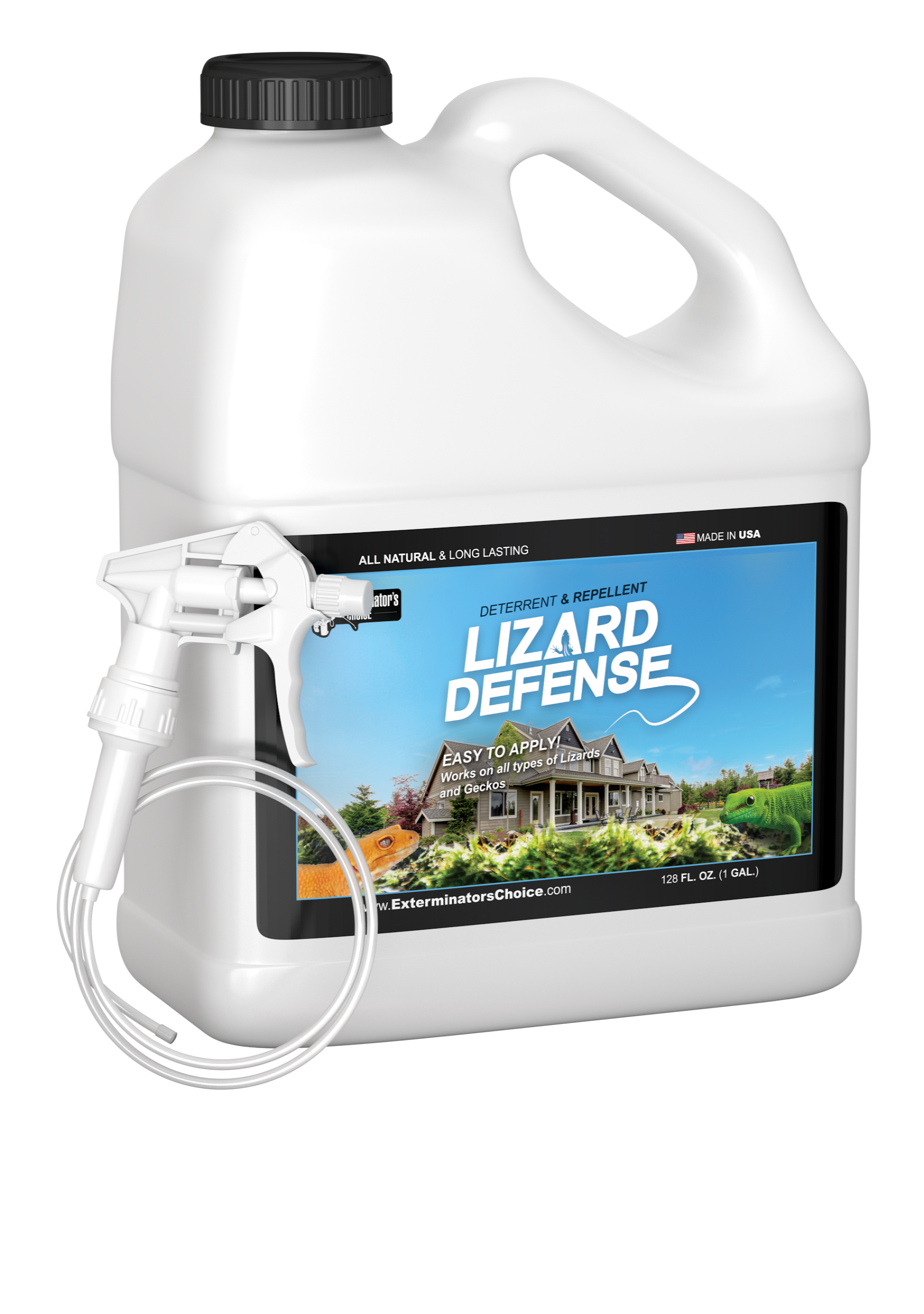 Lizard Defense One Gallon 128 Oz Natural Repellent And Deterrent For