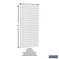 thumbnail image 3 of Triton Products® LB18-CK (2) 18 In. W x 36 In. H x 9/16 In. D White Steel Pegboards/28 Hooks/2 Bins, 3 of 8