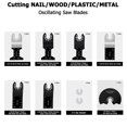 thumbnail image 4 of 24 Uds hojas de herramientas oscilantes Ticfox Kit de herramientas múltiples para madera Metal, 4 of 14