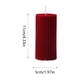 thumbnail image 3 of Velas aromáticas navideñas rojas vintage | Velas de cera de soja en forma de columna y cono para decorar mesas, alféizares y repisas de chimeneas | Recuerdos navideños para el hogar, 3 of 6
