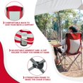 thumbnail image 3 of KingCamp Red Cup Holder Camping Chair - Lightweight Folding Design, 220 lbs Capacity, Sip Your Drink Hands-Free Outdoors, 3 of 6