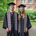 thumbnail image 7 of Fotbe Heart Check Plaid Printed Class of 2024 Graduation Stole, 7 of 7