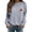 Light Ashy, variant on WCJM Women's Hoodless Sweatshirt Women's Casual Football Sweatshirt Embroidered Crewneck Long Sleeve Fan Top