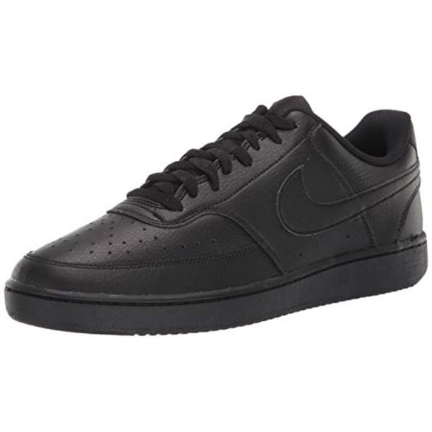 Nike - Nike Men's Court Vision Low Sneaker, Black/Black-Black, 7 ...