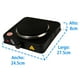 thumbnail image 5 of Parrilla eléctrica Iusa 1 quemador disco color negro IU-1D1000, 5 of 5