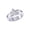 Metallic Silver, variant on On Point Triangle Sterling Silver Diamond Ring