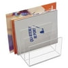 Kantek Clear Acrylic File Sorter, 3 Sections, 8-inch x 6.5-inch x 7.5-inch