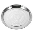 thumbnail image 3 of Stainless Steel Steaming Dish with Holes Thick Steamer Rack Food Plate Cookware (for 34cm Wok), 3 of 9
