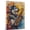 Alaskan Malamute, variant on Plott Hound Dog Stretched Canvas Size 8x12 Saxophone Canvas – Cute Plott Hound Canvas Wall Art of Puppy Playing Saxophone, Perfect for Dog and Music Fans