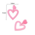 thumbnail image 4 of Opolski 1 Pair Stud Earrings Hypoallergenic Colorful Lightweight Heart Acrylic Pendant Earrings, 4 of 6