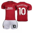 thumbnail image 1 of Boys Girls Manchester Home RASHFORD 10# B.FERNANDES 8# MARTIAL 9# Sport football jersey, 1 of 2