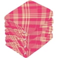 thumbnail image 4 of SKYSONIC Pink Plaid Cotton Washcloths Set of 4, Highly Absorbent Soft Fingertip Towel for Bathroom, Gym, Hotel and Spa, 12 x 12 Inch, 4 of 7