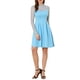 thumbnail image 2 of INSPIRE CHIC Vestido de Mujer de Malla con Corazón, Manga Larga, Estilo Gótico, Vestido de Cóctel Mini, Talla S, Azul Claro, 2 of 7
