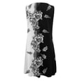 thumbnail image 3 of WILLBEST Vestidos Casuales para Mujer Vestido Suelto de Verano para Mujer, sin Mangas, Estampado Floral, Cuello En V, Ahuecado, Informal, para Playa, Minivestido XXXGrande, 3 of 3