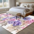 thumbnail image 4 of 5'x7' Area Rugs, Pink Blue Spring Floral Indoor Outdoor Area Rug for Living Room Bedroom, Summer Flower Botanical Washable Bathroom Rugs Kitchen Floor Carpet Mats Home Decor Aesthetic, 4 of 8