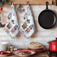 thumbnail image 6 of Summer Gnomes Nautical Kitchen Towels Set of 4, Blue Coastal Grey Wooden Absorbent Dish Towels for Kitchen, Microfiber Hand Towel, Quick Drying Tea Towel for Cleaning Decorative Dishcloths, 6 of 7