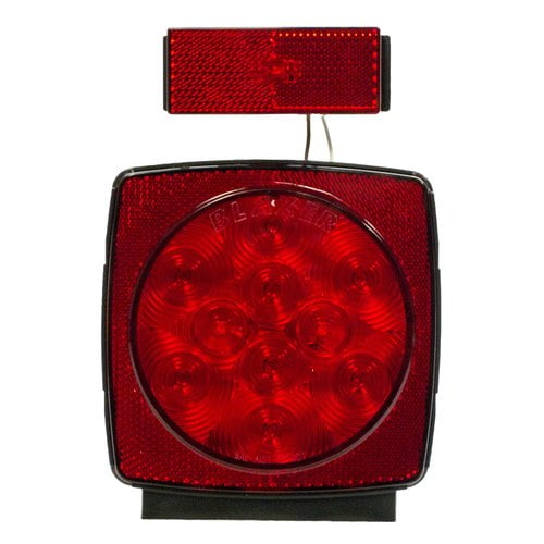 Blazer B983 Stop/Tail/Turn Light Replacement Lens Square Red 