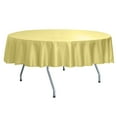 thumbnail image 2 of Ultimate Textile Reversible Shantung Satin - Majestic 84-Inch Round Tablecloth, 2 of 4