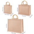 thumbnail image 2 of Compras Portátil Bolsa De Compras De Yute Bolsa De Asas Impermeable Para Compras Invitado De Boda Yuarrent HA043150-01, 2 of 6