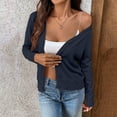 thumbnail image 6 of Garbnen Women's Cardigan Sweaters Lightweight Button Up Sweater Tops for Women Long Sleeve V Neck Open Front Knit Fashion Clothes M, 6 of 6