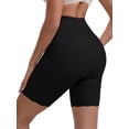 thumbnail image 3 of INSPIRE CHIC Women's High Rise Tummy Control Shaping Boyshorts Ice Silk Traceless Elastic Hip-Lifting Thigh Slimmers S Black, 3 of 6