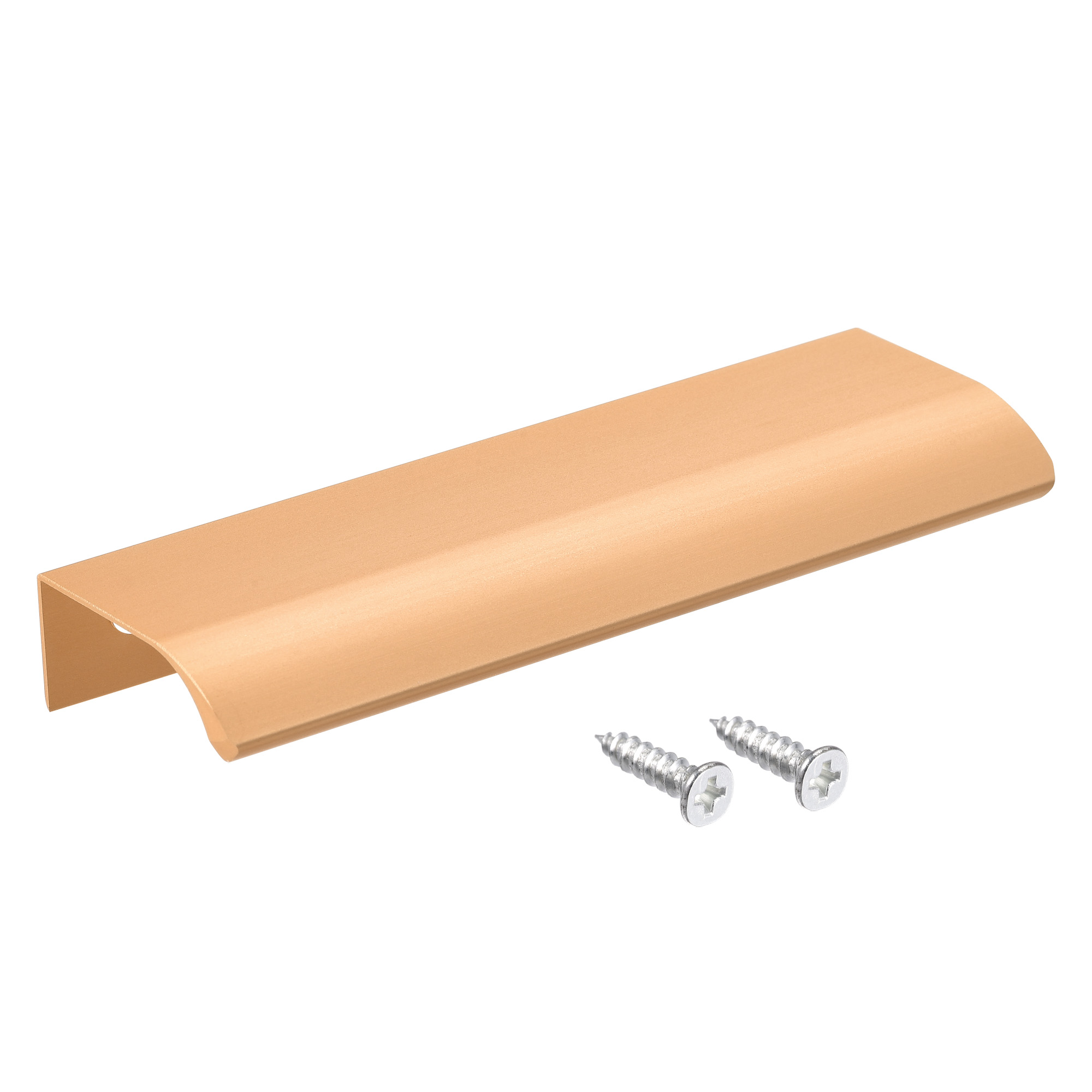 Uxcell 120mm x 40mm Aluminum Alloy Edge Pull Handle Gold Tone 4
