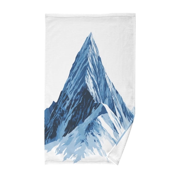 Pure Cotton Face Towel 16x28 Inches Hand Towel Bath Towel Hand Bath Towels Soft Good Water Absorption for Washing Face Wiping Face Blue Peak