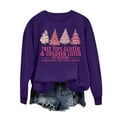 thumbnail image 2 of Amzcrzy Sweat-Shirt pour Femmes Col Rond Imprimé Halloween Manches Longues Chandail en Molleton à Capuche Chandail en Molleton de Noël Manches Longues pour Femmes Chandail TP, 2 of 4
