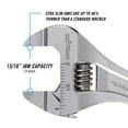 thumbnail image 3 of CHANNELLOCK 6-inch Adjustable Wrench, Precise .94-inch Extra Slim Jaw Capacity (806SW), 3 of 6