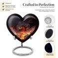 thumbnail image 3 of Fire Dragon's Descent Urns For Ashes Adult Male Large - Burial Urns For Adult Human Ashes - Heart Cremation Urns For Human Ashes Adult Female - Urns Large Adult - Ashes Urns Human Remains ( 8 inch), 3 of 5