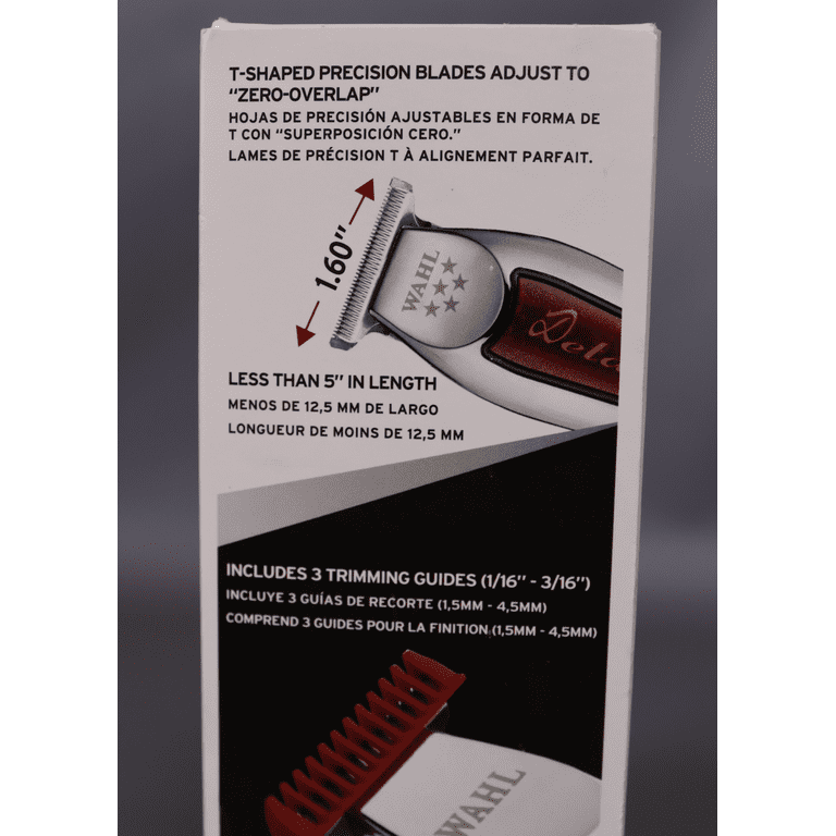Wahl Professional 5-Star Detailer Trimmer, Adjustable T-Blade