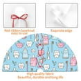 thumbnail image 4 of Lsque Funny Cute Teeth Print Christmas Tree Skirt, Tree Skirt with Ties or Velcro, Perfect for Holiday Decorations, Halloween, and New Year-30", 4 of 7
