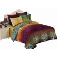 thumbnail image 1 of Swanson Beddings Rainbow Tree 3Pc Duvet Bedding Set: Duvet Cover And Two Pillow Shams (Queen), 1 of 5