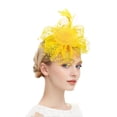 thumbnail image 1 of Sombrero Fascinador Litter Star con Plumas para Té y Bodas, 1 of 9