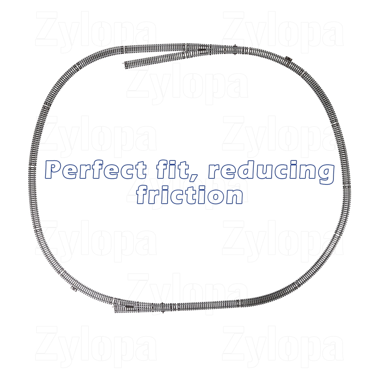 Premium Nickel Silver Track, Exceptional Conductivity Crafted from rust-resistant nickel silver alloy, ensuring high conductivity for smooth train operation. Slim design enhances realism while reduci
