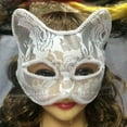 thumbnail image 3 of Máscara de zorro de encaje para Halloween, máscara de ojos Sexy, máscara de Animal de media cara, máscara de gato de encaje erótico, juguetes Sexy para mujer, máscara de ojos para pareja, 3 of 4