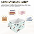 thumbnail image 6 of Yayeee Collapsible Cube Storage Bin with Lid Fabric Closet Decorative Basket with Handles, Ice Play, 6 of 7