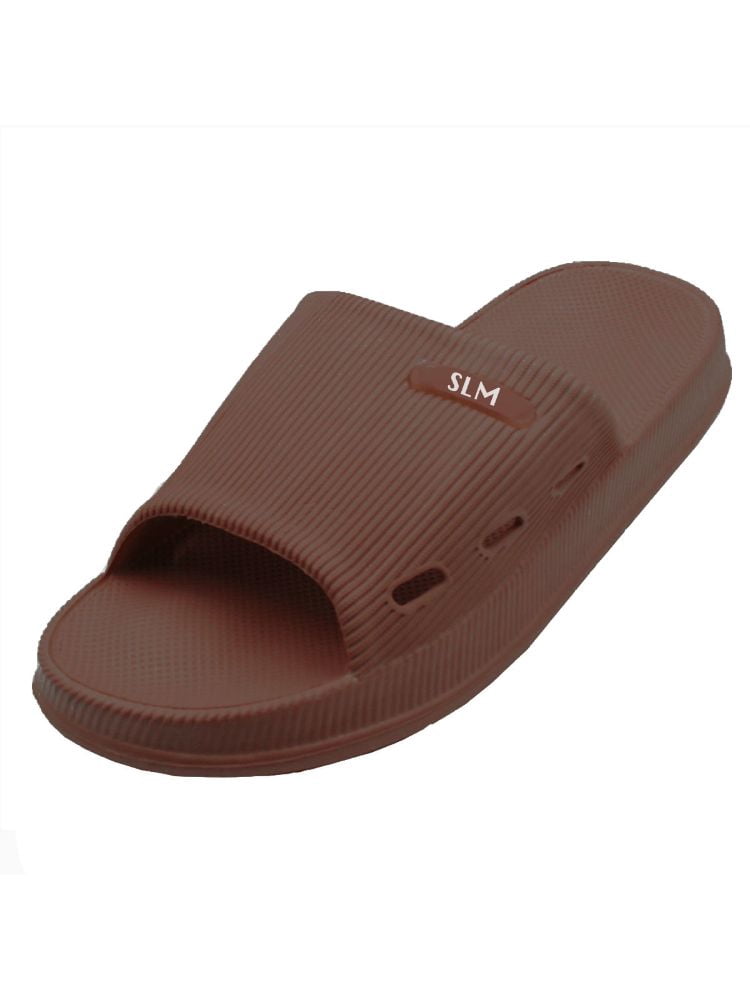 cushioned slide sandals