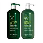 Paul Mitchell Lemon Sage Thickening Tea Tree Daily Shampoo & Conditioner, Full Size Set, 2 Piece