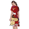 thumbnail image 7 of Lsque Sanrio Print Women's Casual Dress T-Shirt Summer Short Sleeve Scoop Neck Swing Dresses, 7 of 7
