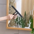thumbnail image 2 of Shower Squeegee for Glass Doors, Door, Window and Car Glass, Mirrors - All-Purpose Stainless Steel Squeegee, 10 Inches, 2 of 3