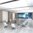 thumbnail image 7 of Conference Table with Wheels, Flip Top Rolling Training Table for Office & Meeting Room, Space-Saving Design, Multiple Sizes & Packs, 7 of 7